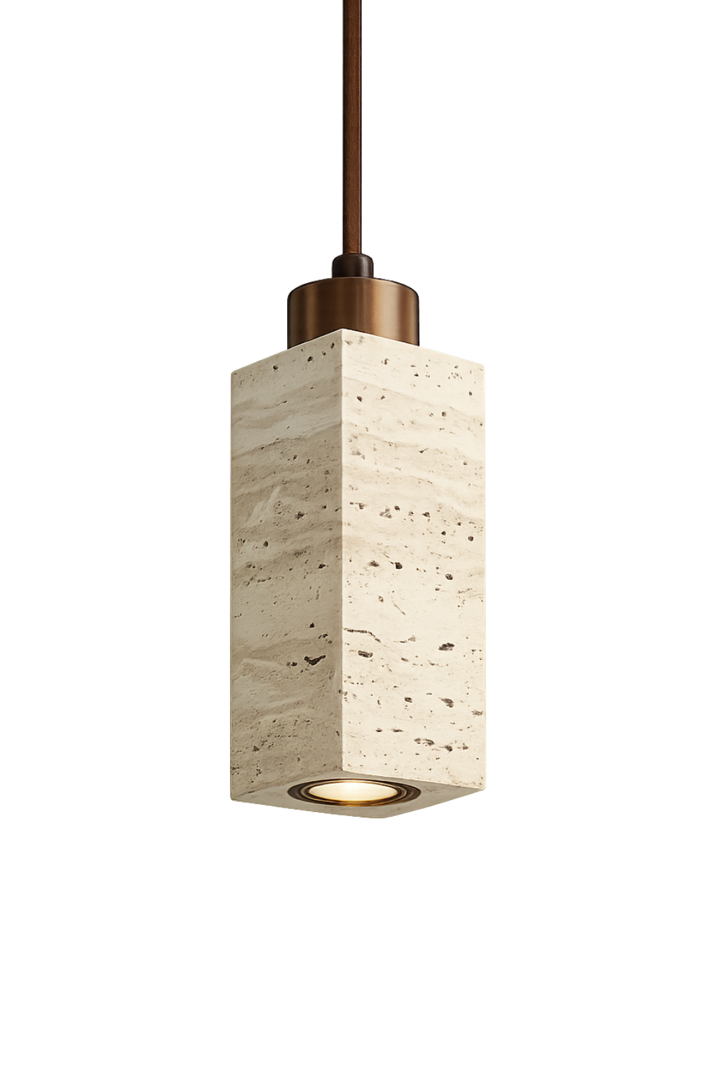 Travertine Stone Pendant Light