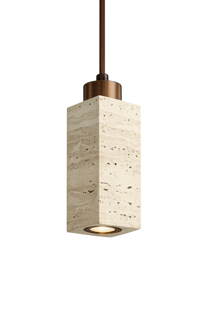 Travertine Stone Pendant Light