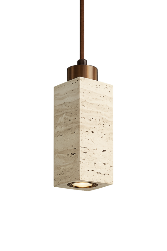 Travertine Stone Pendant Light