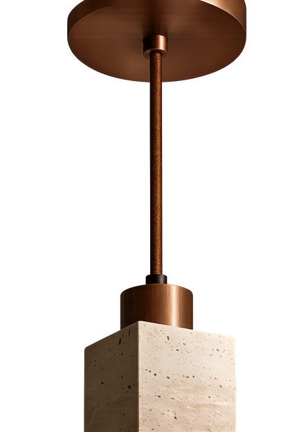 Travertine Stone Pendant Light