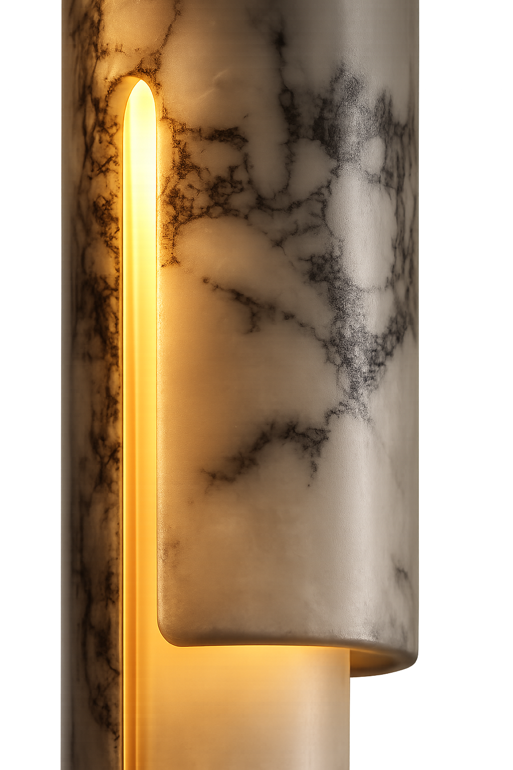 Sculptural Marble Pendant Light