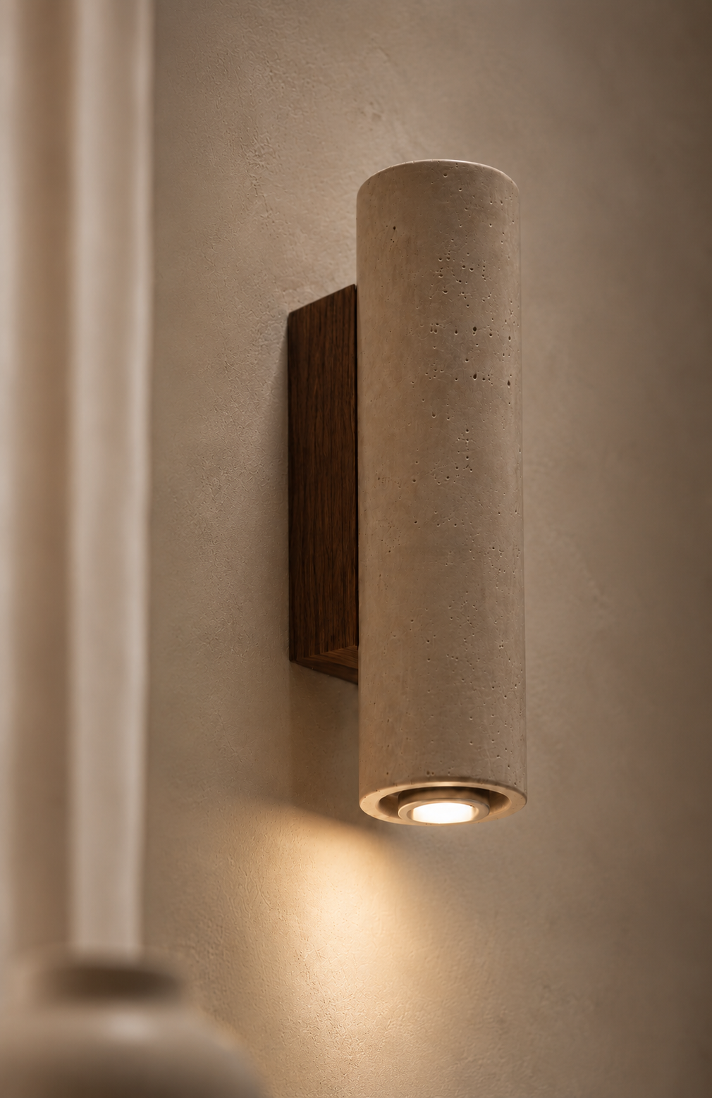 Travertine Stone Wall Sconce