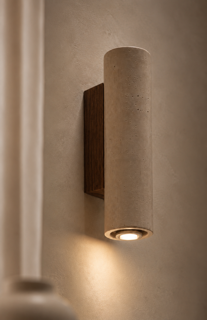 Travertine Stone Wall Sconce
