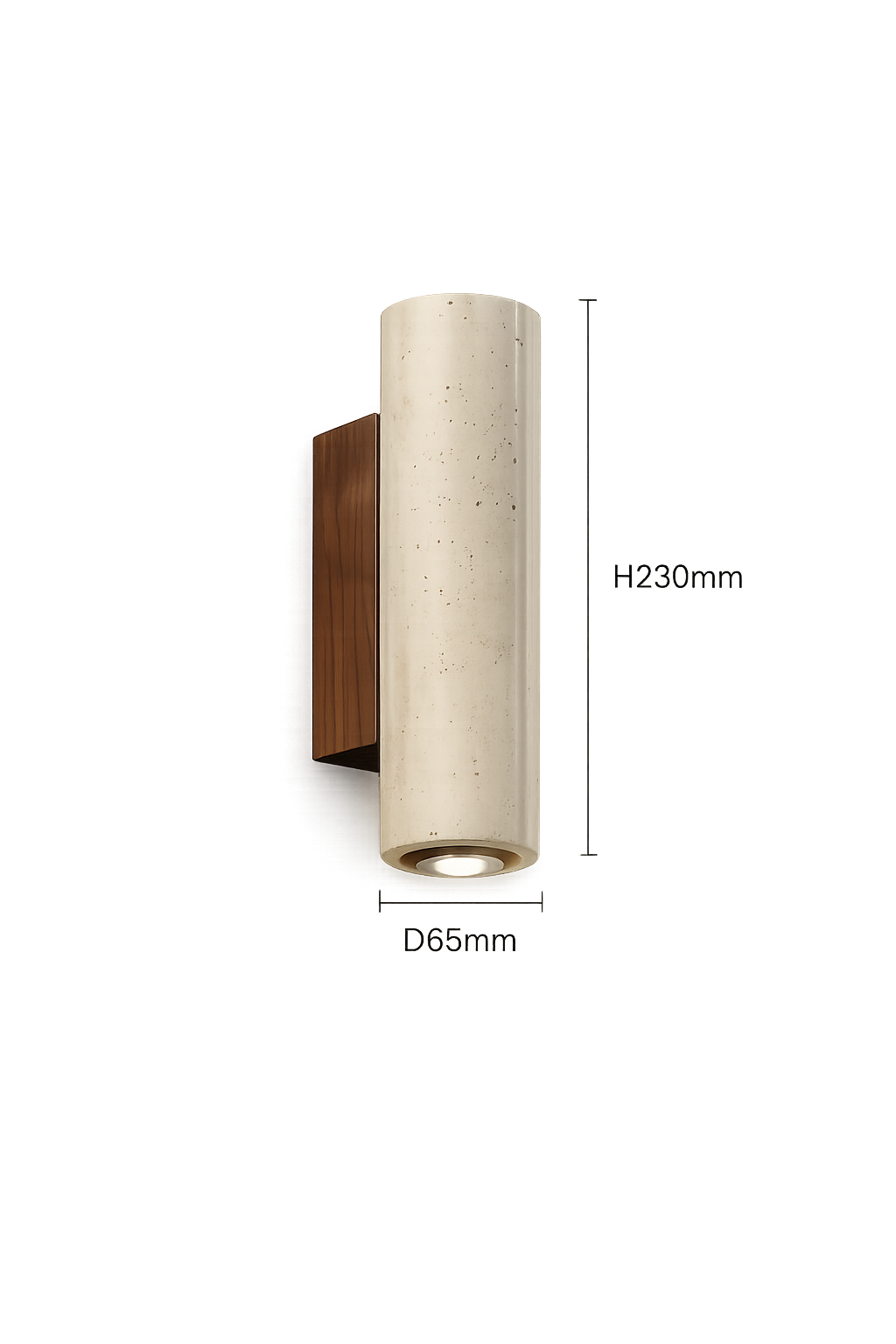 Travertine Stone Wall Sconce