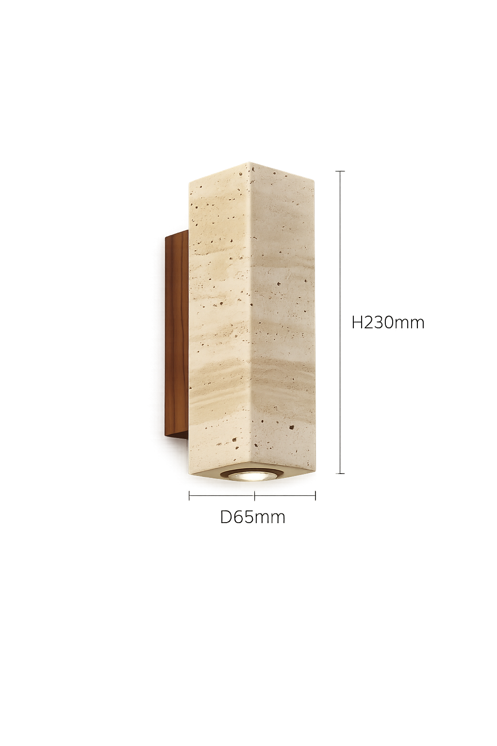 Travertine Stone Wall Sconce